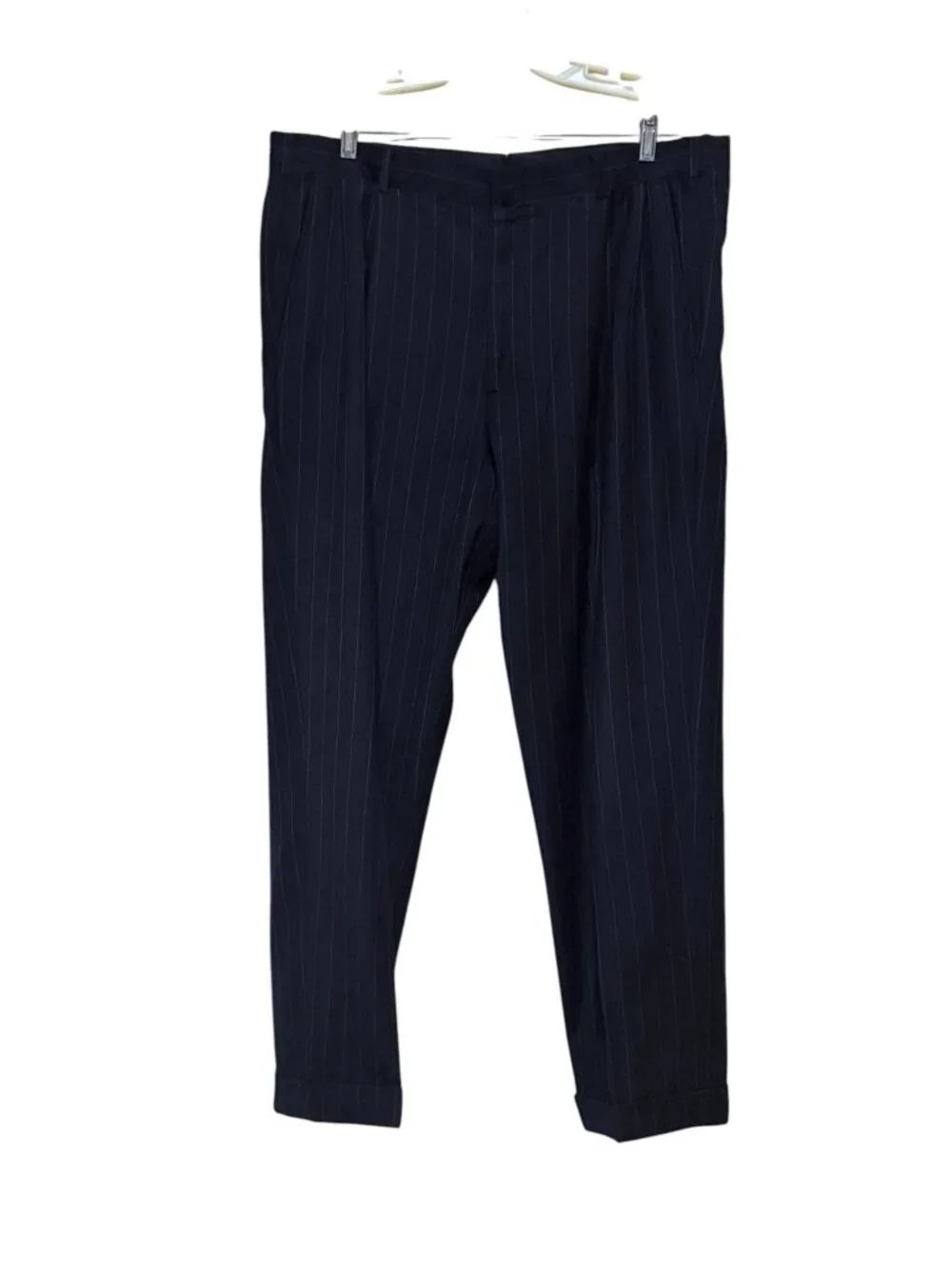 VTG Brooks Brothers Golden Fleece Wool Suit 43 Jacket Pants 38 x 29 Pinstripe